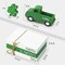 St Patricks Day Decorations, St Patricks Day Decor - Wooden Book Stack & Green Truck & 3 Shamrock Decor for Table, Tiered Tray, Office Desk, Mantel, Saint Patricks Day Decorations for Home